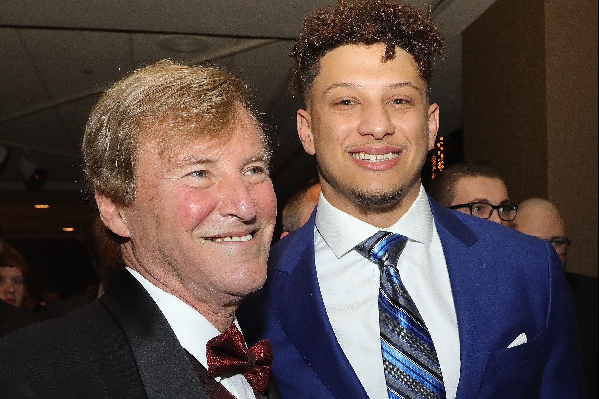 Leigh Steinberg and his client Patrick Mahomes of the Kansas City Chiefs