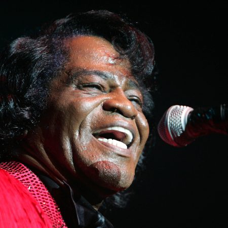 James Brown performs on stage at the Miller Rock Thru Time Celebrating 50 Years of Rock Concert at Roseland September 17, 2004 in New York City.