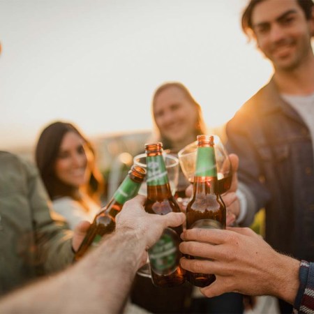 Friends relax and enjoy outdoor drinks together in Australia. People in Australia reported getting "drunk" more often than other country's respondents in a new survey