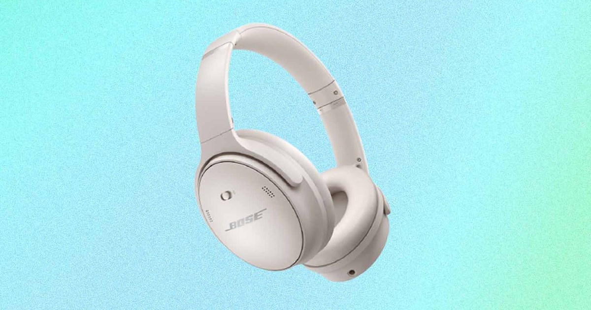 Bose QuietComfort 45 headphones in white. An array of Bose gear is up to 30% off before Christmas.