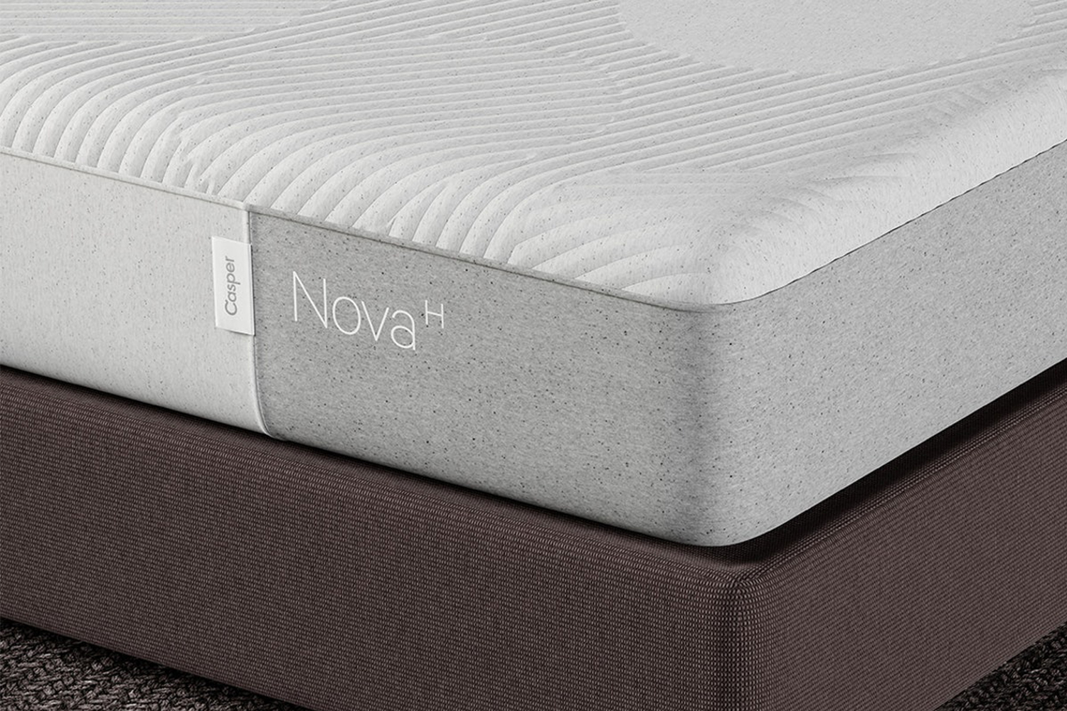 A close-up of Casper's Nova Hybrid Mattress, now on sale for Cyber Week 2021