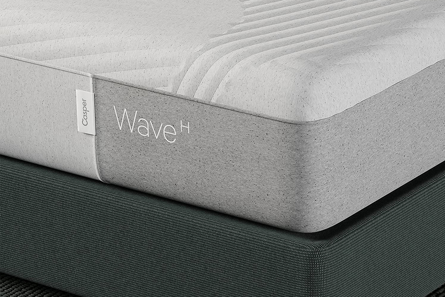A close-up of Casper's Wave Hybrid Mattress, now on sale for Cyber Week 2021