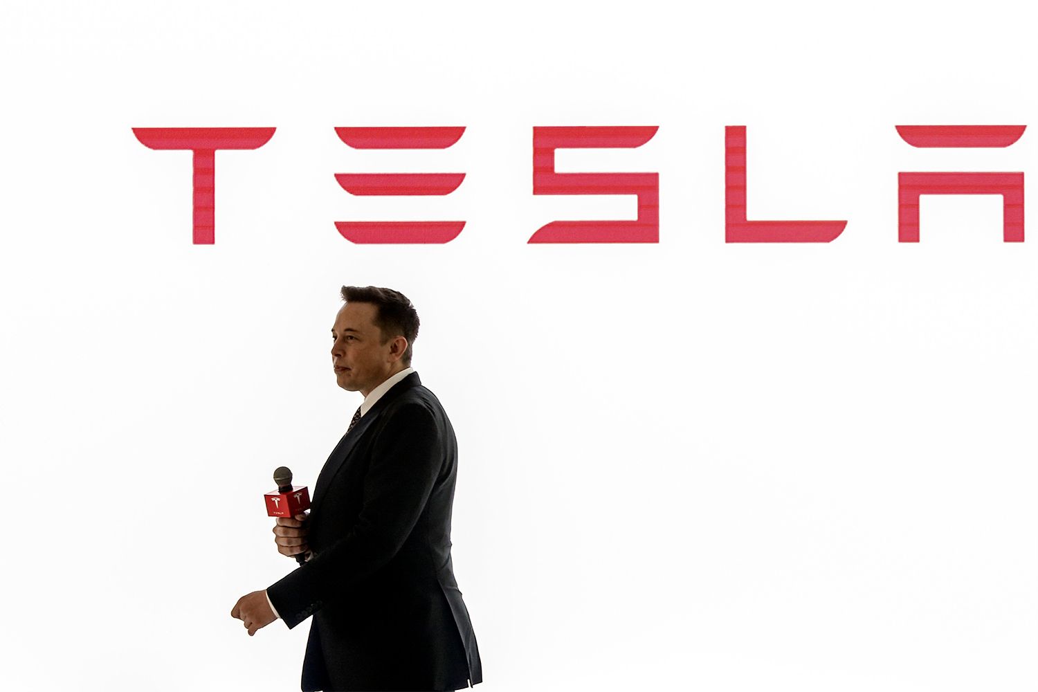 Tesla CEO Elon Musk in Beijing, China promoting the launch of the first Autopilot features in October 2015.