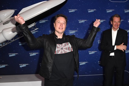 Elon Musk at the Axel Springer Award ceremony in Berlin, Germany on December 1, 2020
