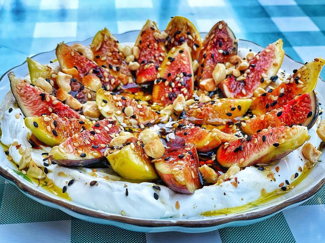 The figs and cream at Beit Rima