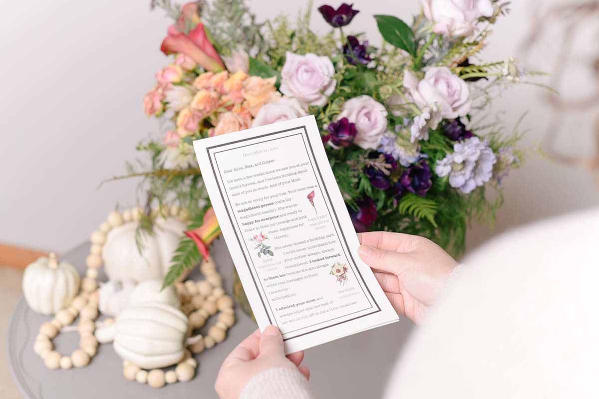 an arrangement and explanation from Floracracy, an online florist