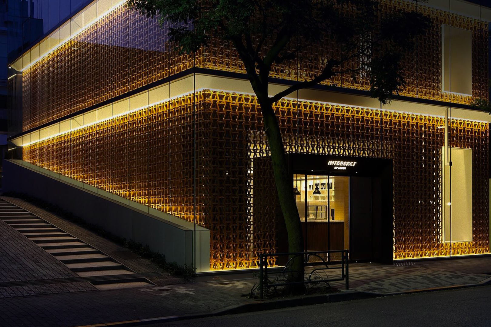 The highly conspicuous exterior of Intersect by Lexus in Manhattan