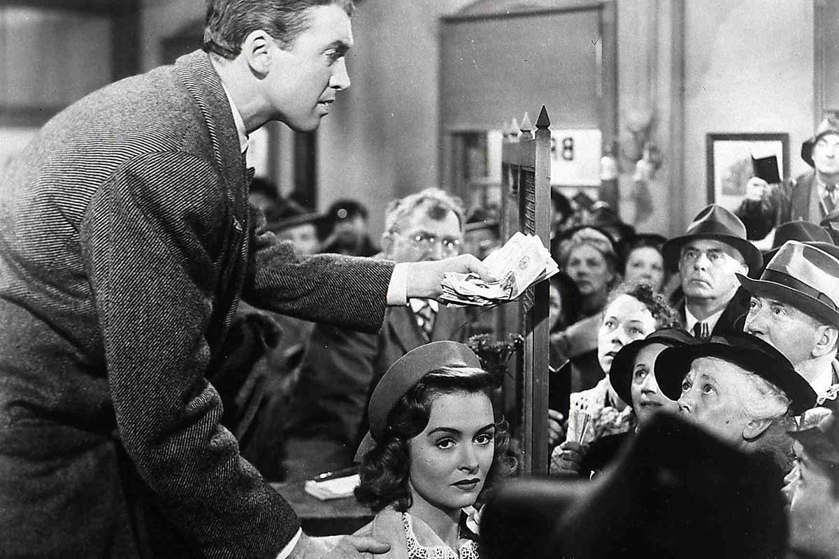 A scene from "It's a Wonderful Life," a Christmas staple that the FBI did in fact investigate as part of a larger dive into Communist propaganda