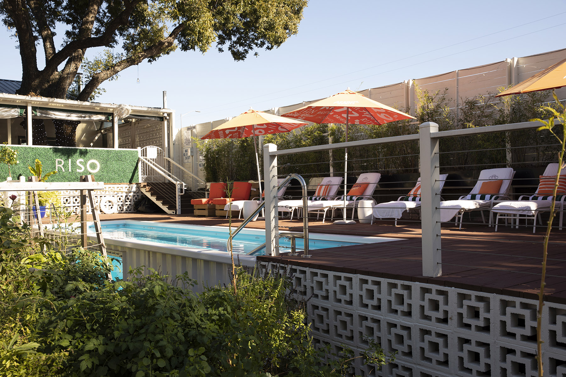 The delightfully retro pool at Otto