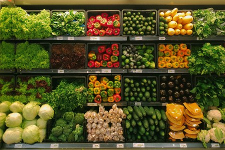 Vegetables in the grocery store