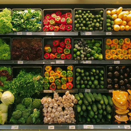 Vegetables in the grocery store