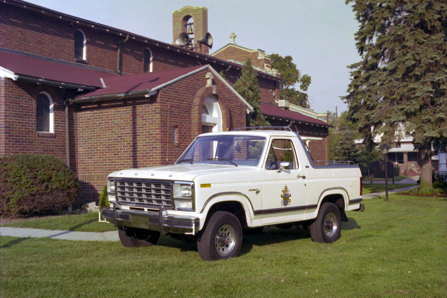 The 1980 Ford Bronco the automaker had customized as a popemobile for Pope John Paul II's 1979 visit to New York City