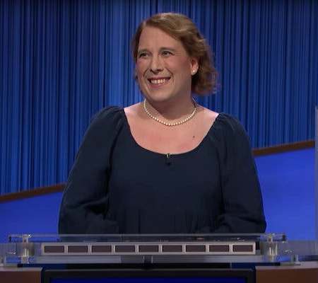Amy Schneider appears on a recent episode of "Jeopardy!" She's the first woman to win more than $1 million, but she's also part of a winning trend.