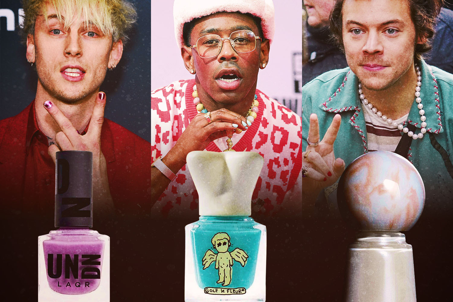 Harry Styles, Tyler the Creator and Machine Gun Kelly are leading the charge to normalize male nail polish use
