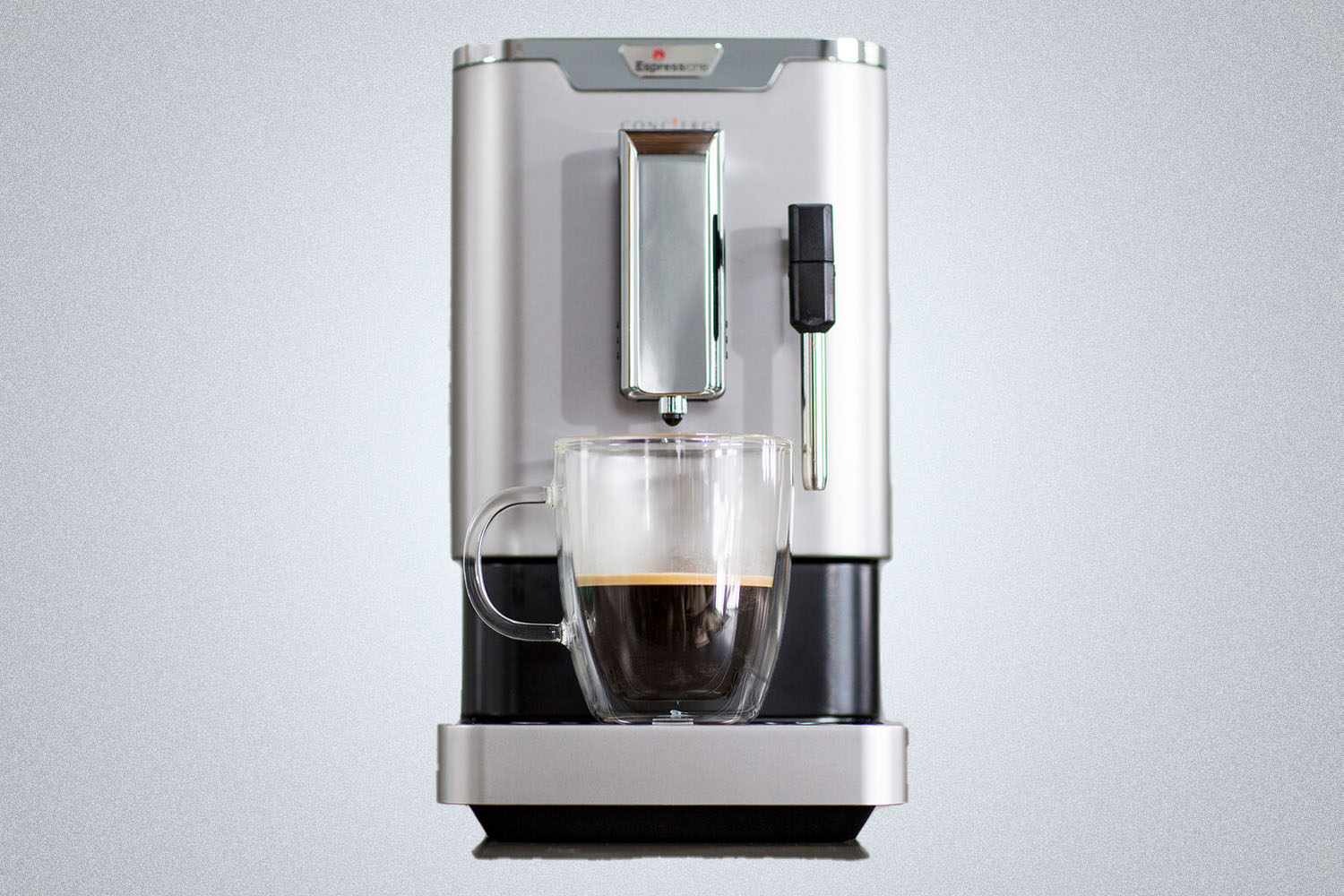 an espresso machine brewing espresso