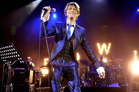 David Bowie performs in London