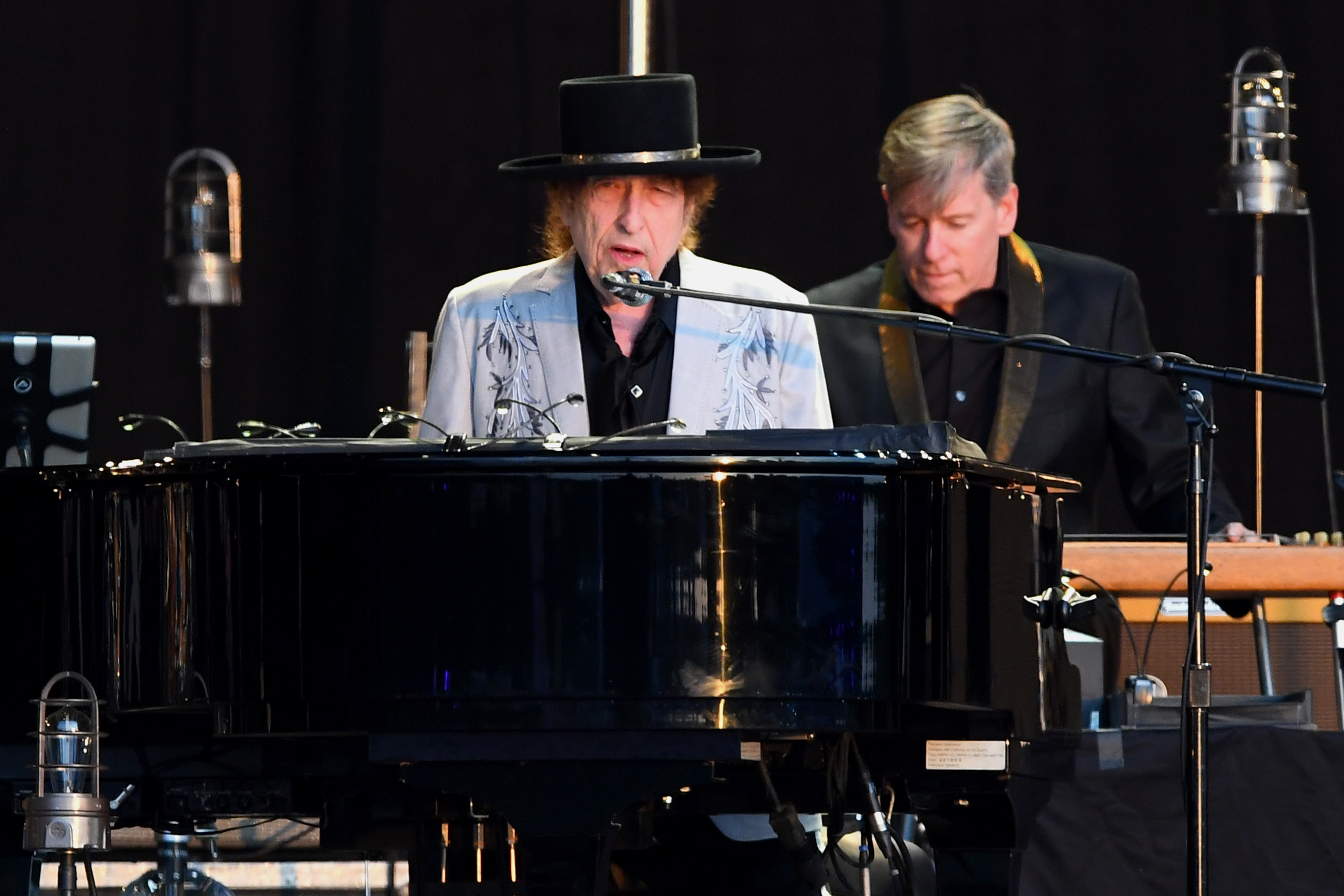 Bob Dylan performs as part of a double bill with Neil Young at Hyde Park on July 12, 2019 in London, England. The musician recently responded to a sex abuse lawsuit against him.