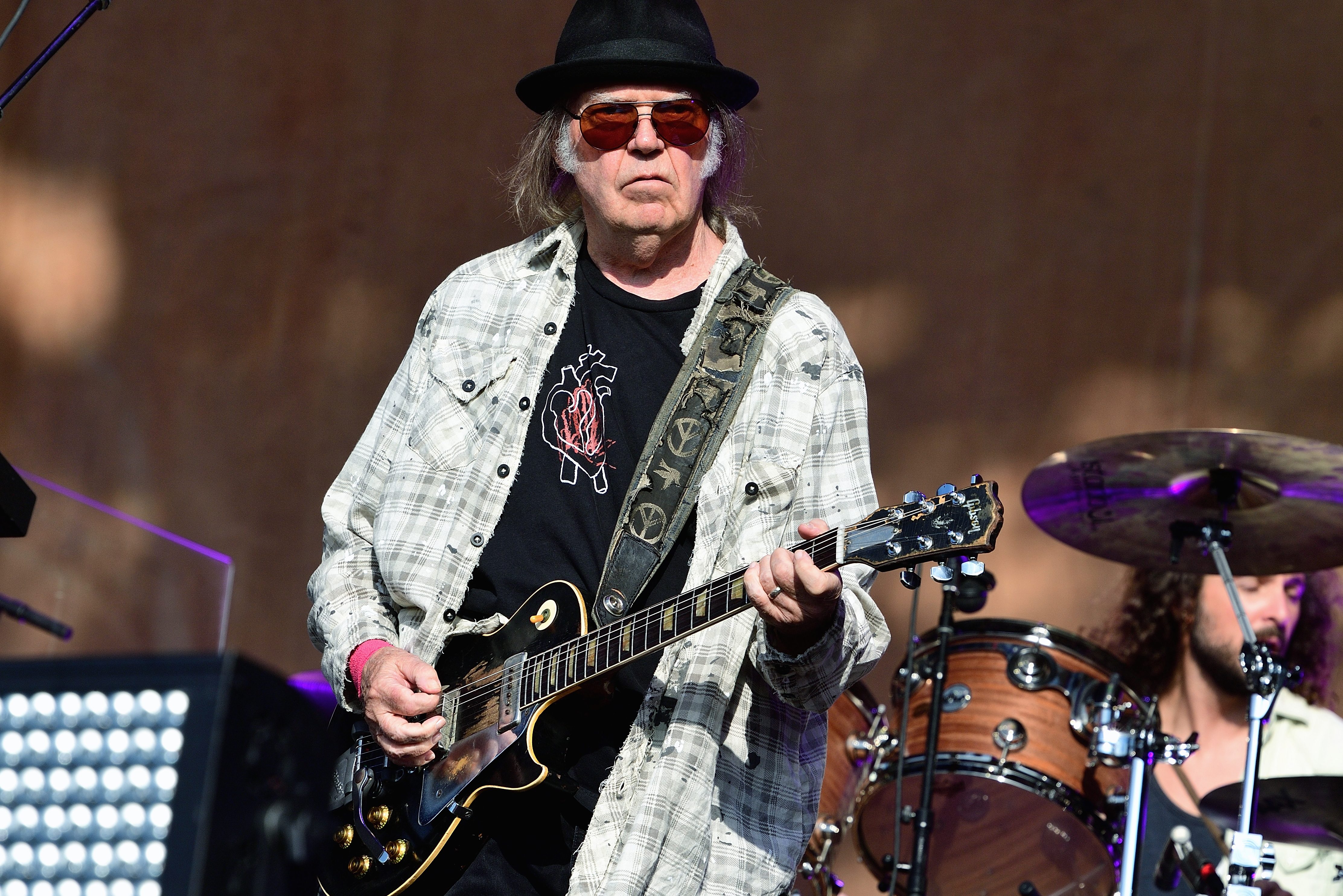 Neil Young performs at Barclaycard Presents British Summer Time Hyde Park at Hyde Park on July 12, 2019 in London, England. Here's how to stream Young's music now that he's off Spotify after criticizing the streaming platform for hosting Joe Rogan.