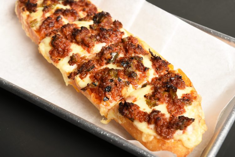 One19 Wine Bar + Food's pepperoni French bread pizza
