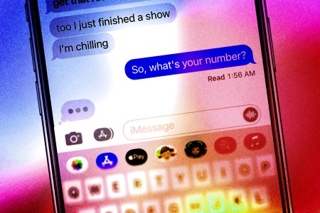 An iMessage screenshot features the message, "So what's your number?"