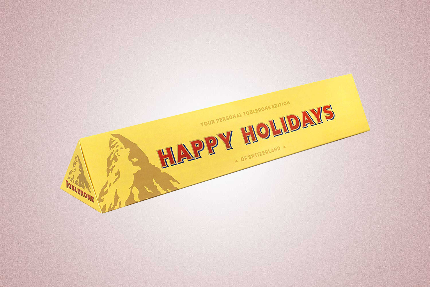 The Toblerone Personalized Swiss Milk Chocolate Bar is a great Valentine's Day gift in 2022
