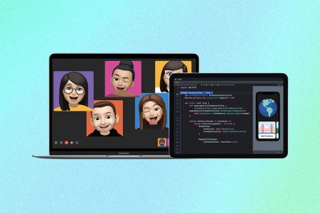 Two screens showing a MacBook and an iPad. Apple is cracking down on non-students/teachers using the educational discount.