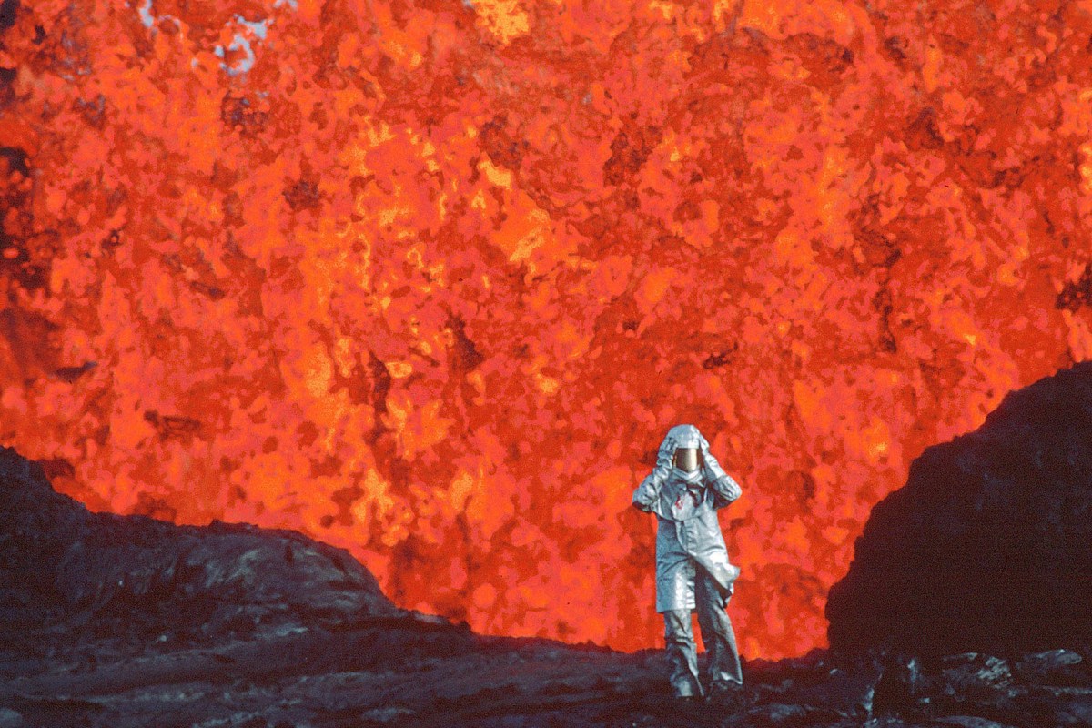 fire of love, a documentary about two people who fall in love while exploring volcanoes