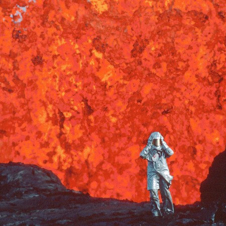 fire of love, a documentary about two people who fall in love while exploring volcanoes