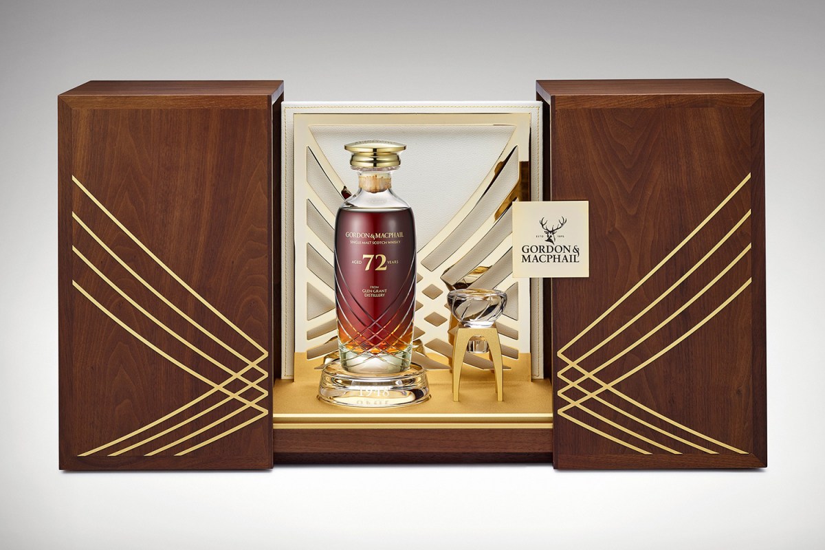 The bottling and packaging for the Gordon & Macphail 72 Year Old Glen Grant, now up for sale
