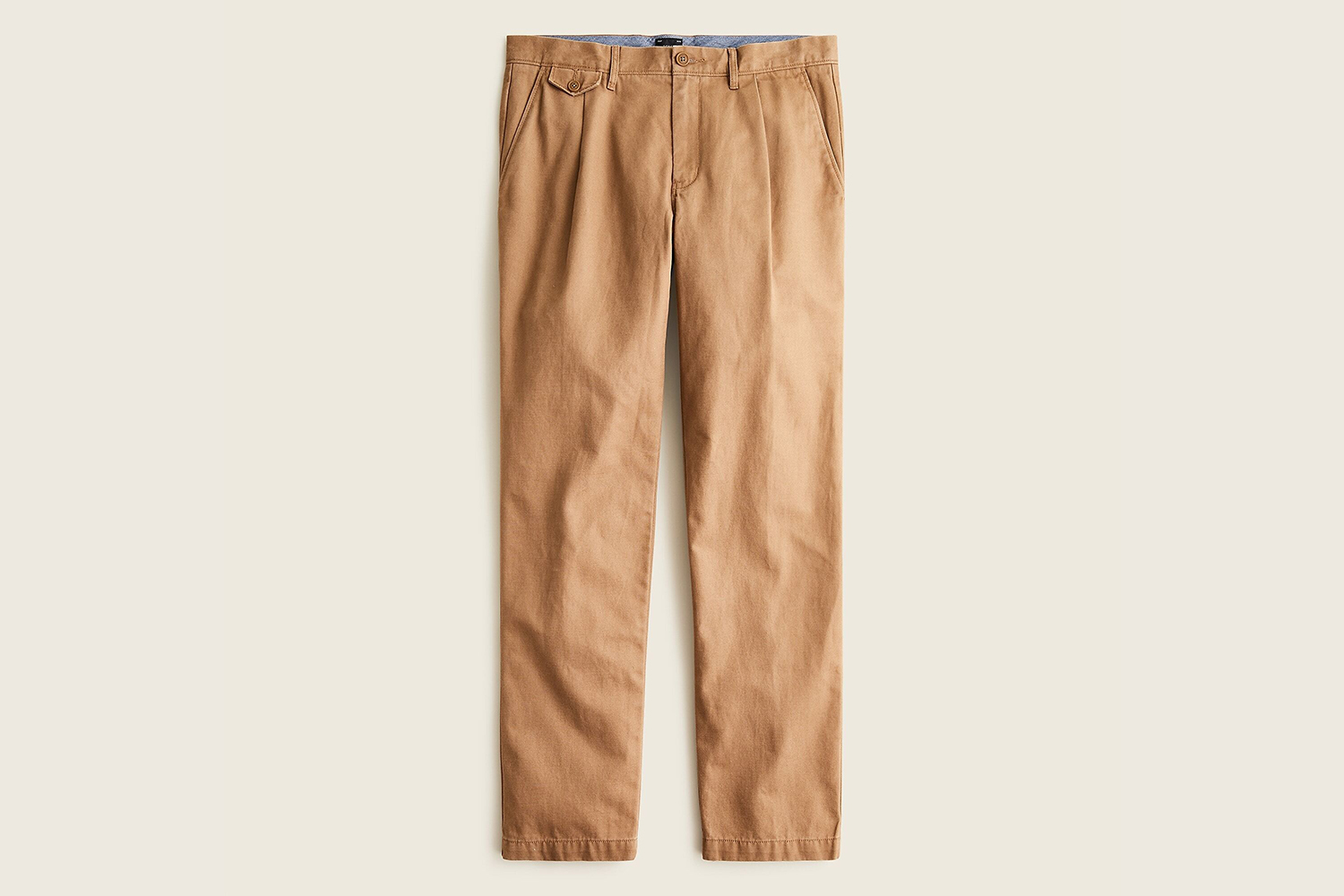 J.Crew Straight-Fit Pleated Pant in Cotton-Hemp