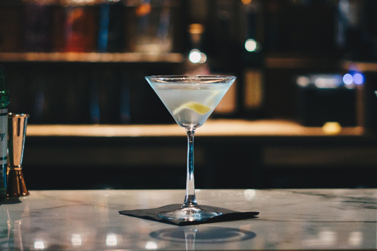 A vesper martini