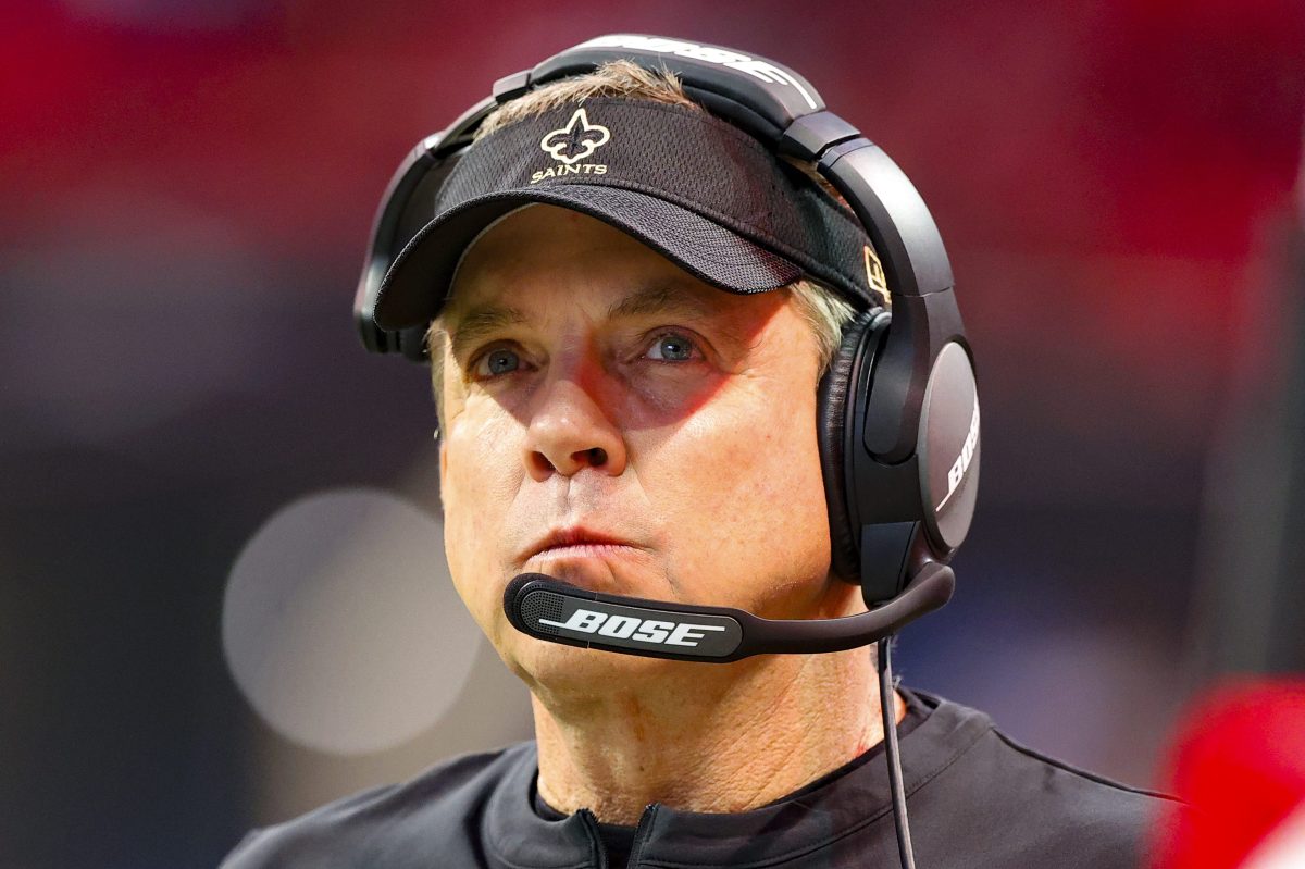 Head coach Sean Payton of the New Orleans Saints prior to a game against the Atlanta Falcons