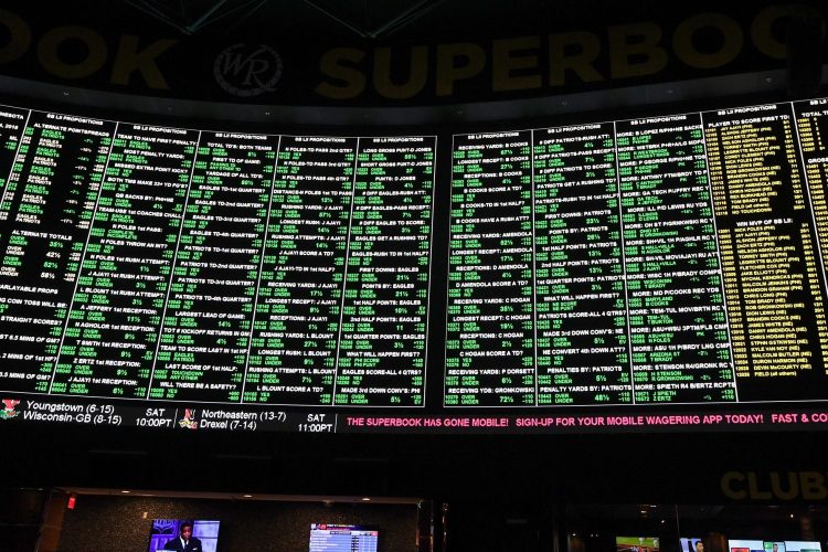 More than 400 proposition bets for Super Bowl LI displayed at the Race & Sports SuperBook at the Westgate Las Vegas