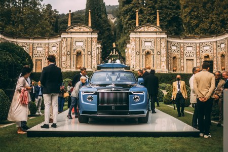 The $28 million Rolls-Royce Boat Tail at Villa d'Este on Lake Como. The luxury automaker had its best sales year ever in 2021.