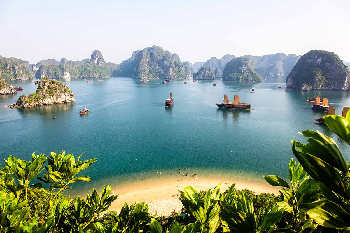 Ha Long Bay in Vietnam. the country is a top destination for travel in 2022, according to scott's cheap flights.