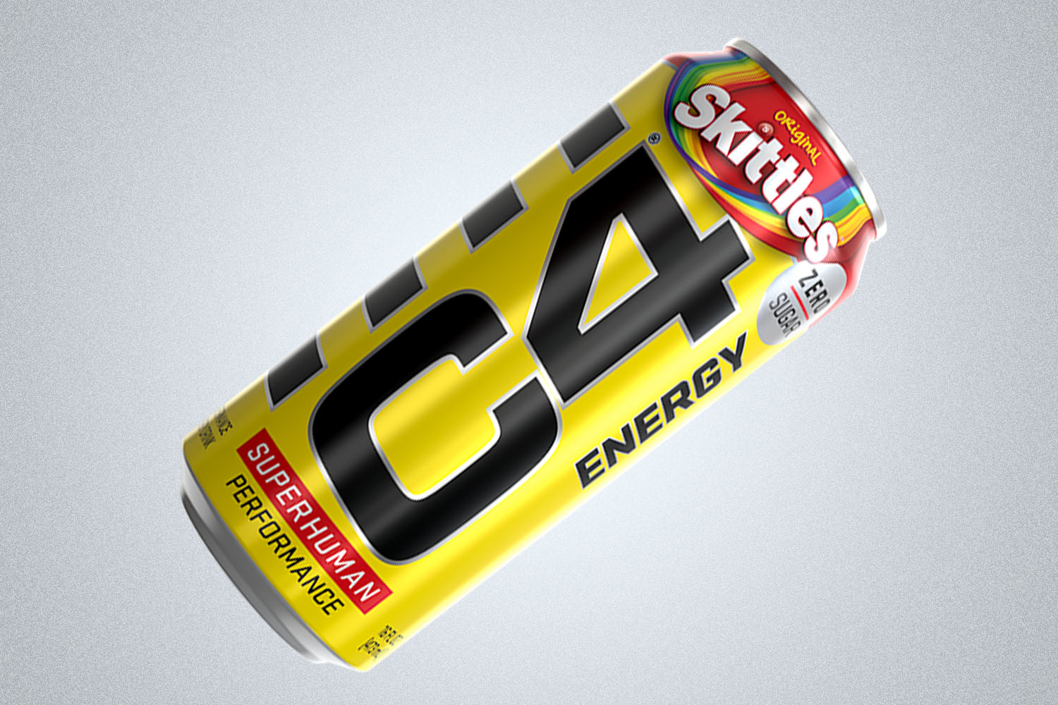 a can of C4 Energy x Skittles
