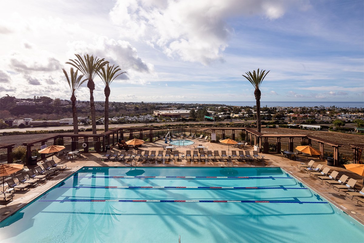 a view from the Cassara hotel in Carlsbad, CA