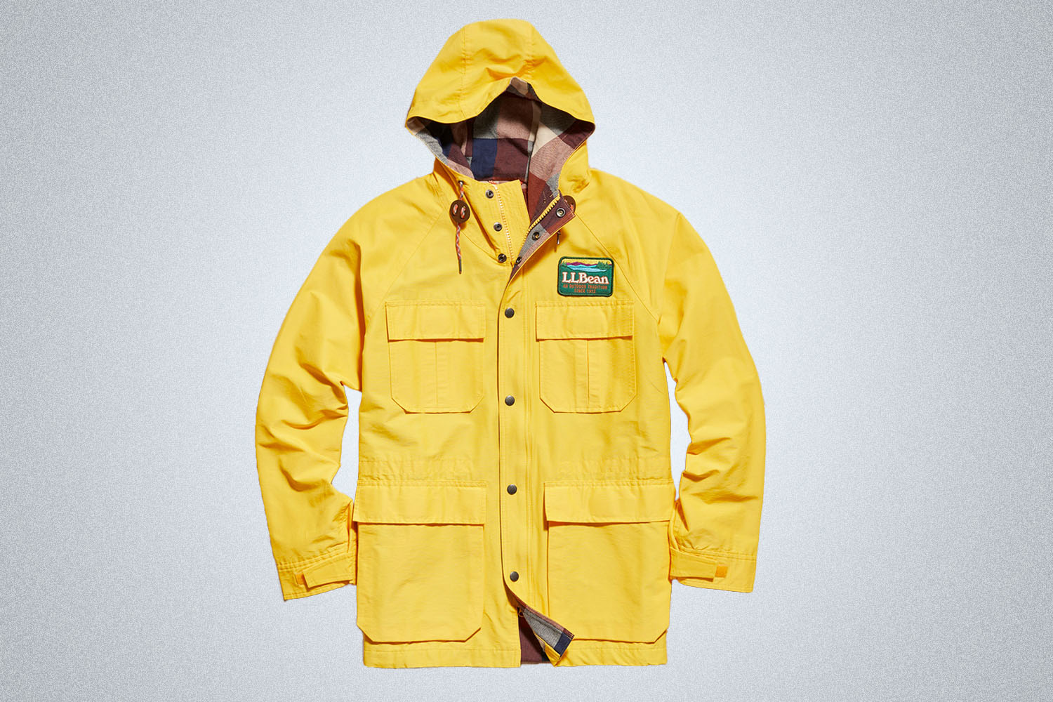 a yellow LL Bean x Todd Snyder Jacket