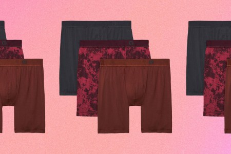 A collage of Lululemon's Always In Motion men's boxers