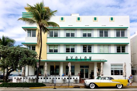A view of the iconic Avalon Hotel on Ocean Drive