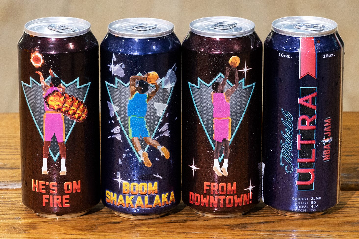 "NBA Jam"-inspired, limited-edition cans featuring iconic catch phrases and images from the game will be available in select Cleveland bars