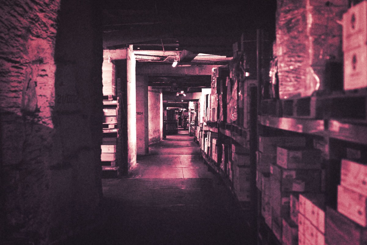 Inside Octavian, a wine vault crafted from an old war bunker