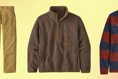 a collage of Patagonia items