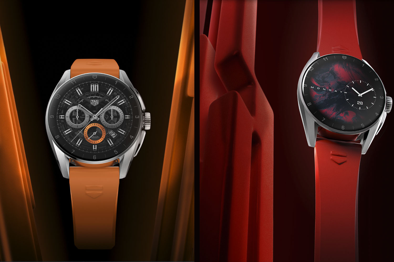 two smartwatches products, side by side