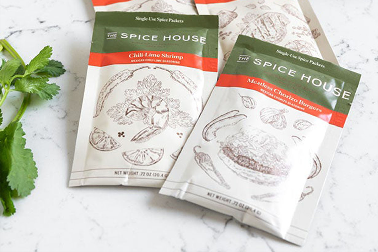 two spice house exact packs on a counter 