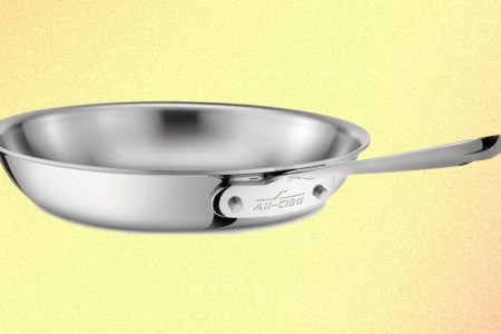 A 10-inch D3 stainless steel fry pan from All-Clad. It's currently on sale at Home & Cook's factory seconds sale.