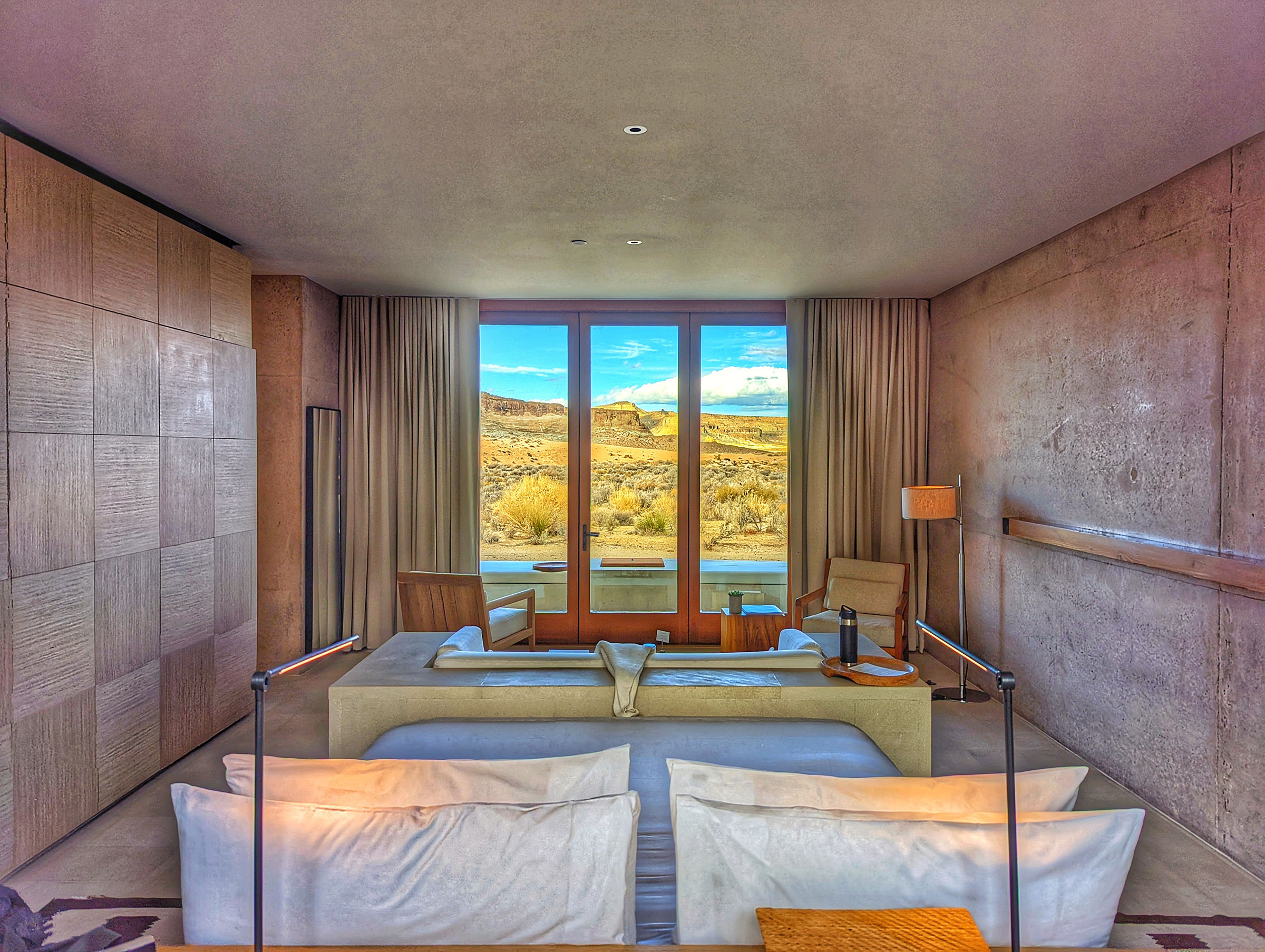 Each of the 34 suites at Amangiri Resort has its own unique vista of the surrounding environs