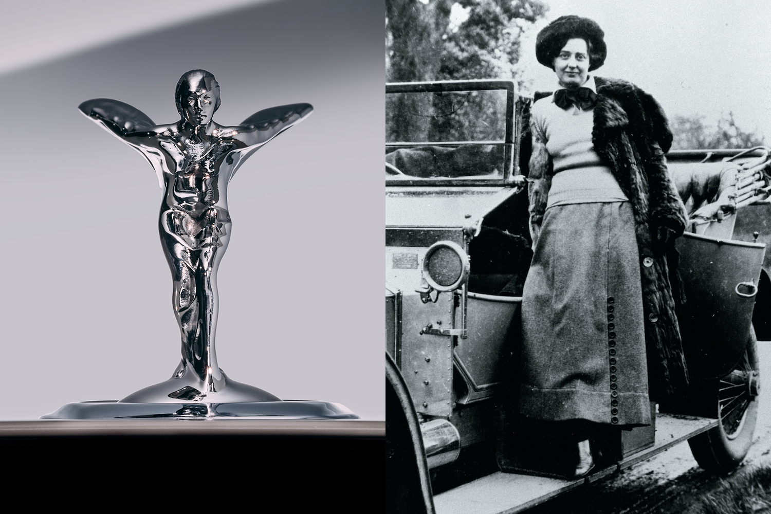 Ada Sosok Wanita di 'Spirit Of Ectasy' Maskot Rolls-Royce, Siapakah Dia?