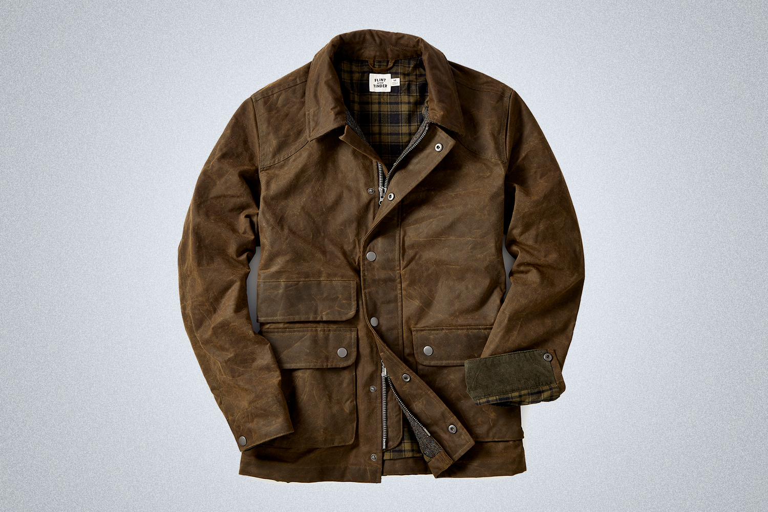 Flint and Tinder Flannel-Lined Waxed Hudson Jacket