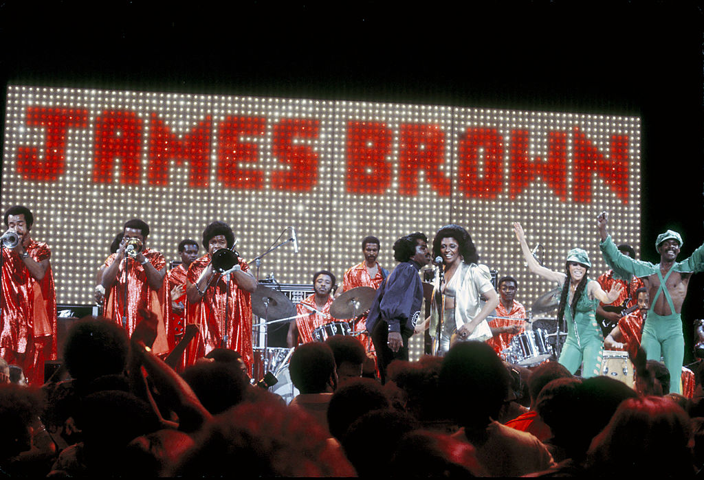 "Godfather of Soul" James Brown performs on the TV show "Midnight Special" in 1974 in Los Angeles, California. A new four-part documentary TV series about James Brown is being produced by Mick Jagger, Questlove and Black Thought.